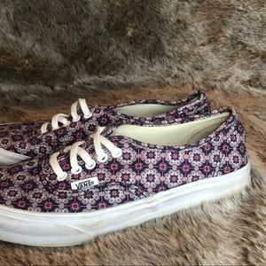 Floral Like Print Vans